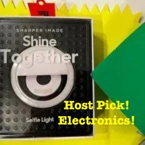 Sharper Image Selfie Light Rechargeable 3 Brightness Levels‎  (NEW/e/x)